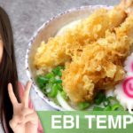 REZEPT: Ebi Tempura Udon Nudelsuppe | Japanische Nudeln mit frittierten Garnelen im Teigmantel