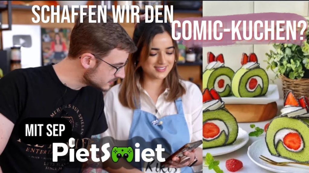 Erdbeerrolle im Comic-Style 😍 Kiki meets Sep  @PietSmiet