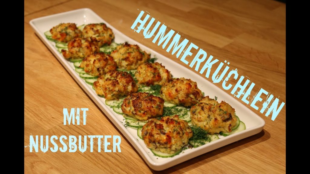Geplankte Hummerküchlein mit Nussbutter – Planked Lobster Cakes with Brown Butter Drissle