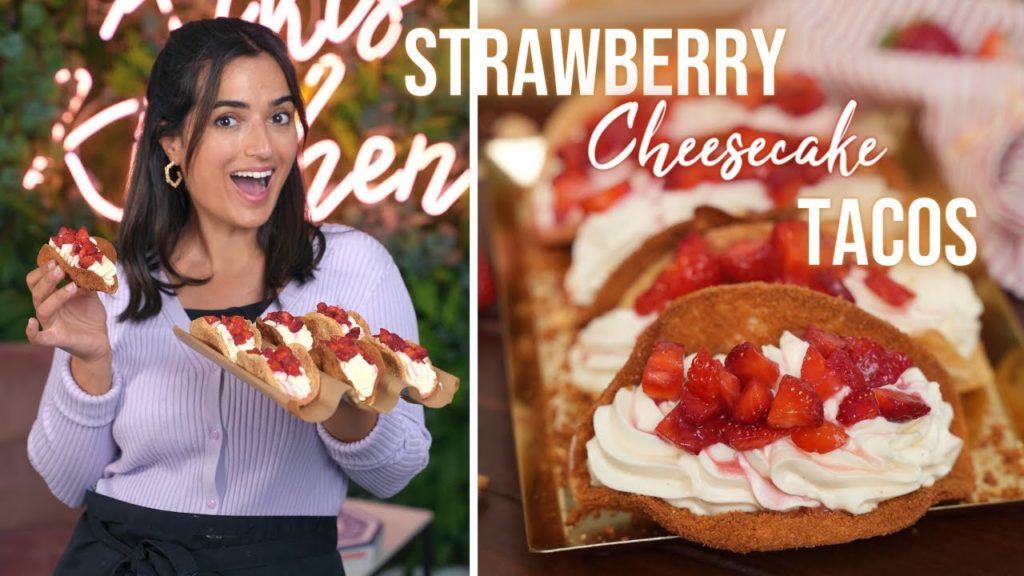 Strawberry Cheesecake TACOS 🍓😍