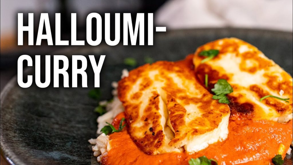 Würziges Halloumi Curry 殺 Einfaches Abendessen!