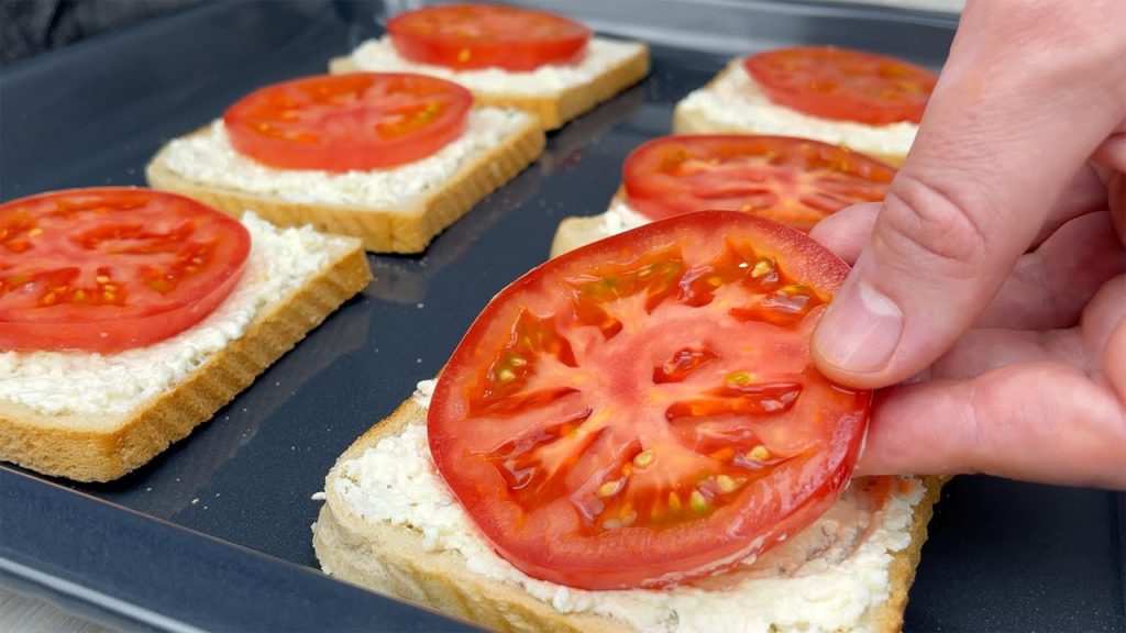 Wenn es Tomaten gibt! Schnelles Frühstücksrezept in 10 Minuten! Jeden Tag kochen # 141