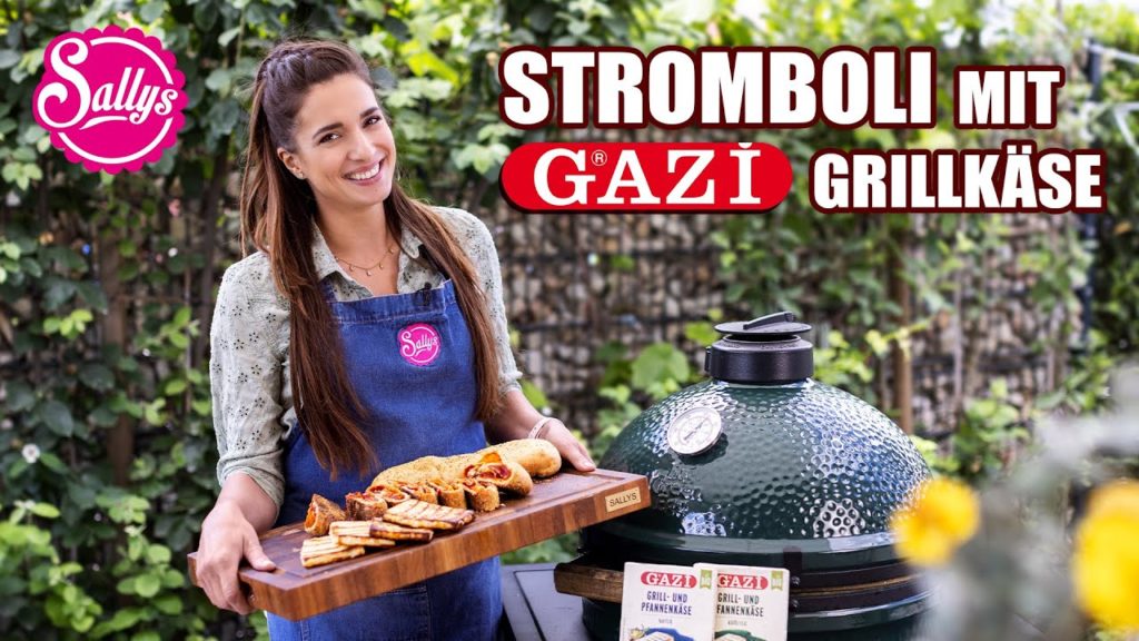 Stromboli mit Gazi Grillkäse / Big Green Egg / Sallys Welt