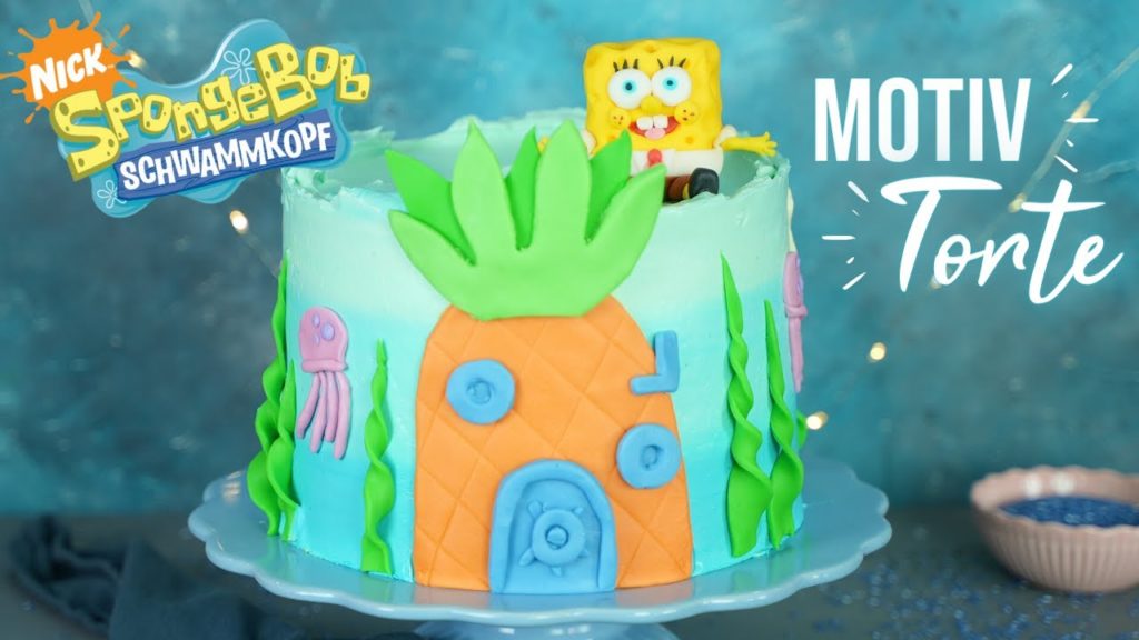 Spongebob Geburtstagstorte Schritt-für-Schritt-Anleitung 😍 Kikis Kitchen