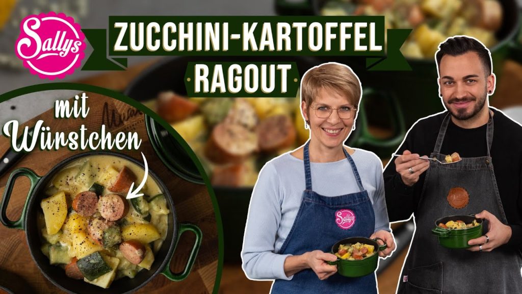 Zucchini-Kartoffel-Eintopf mit Würstchen / Jutta und Tolga übernehmen die Küche / Sallys Welt