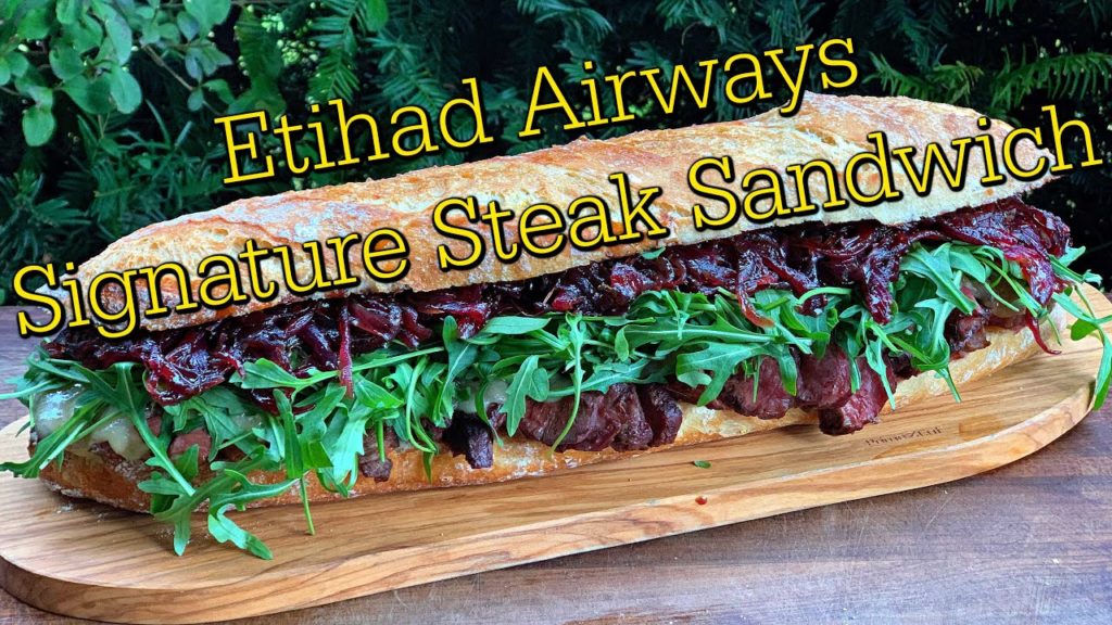 Etihad Airways Signature Steak Sandwich