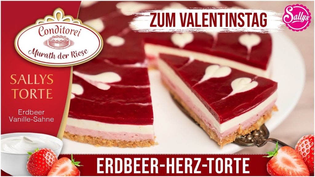 Erdbeer Herz Torte zum Valentinstag / Coppenrath und Wiese / Nachgemacht – Original trifft Sally