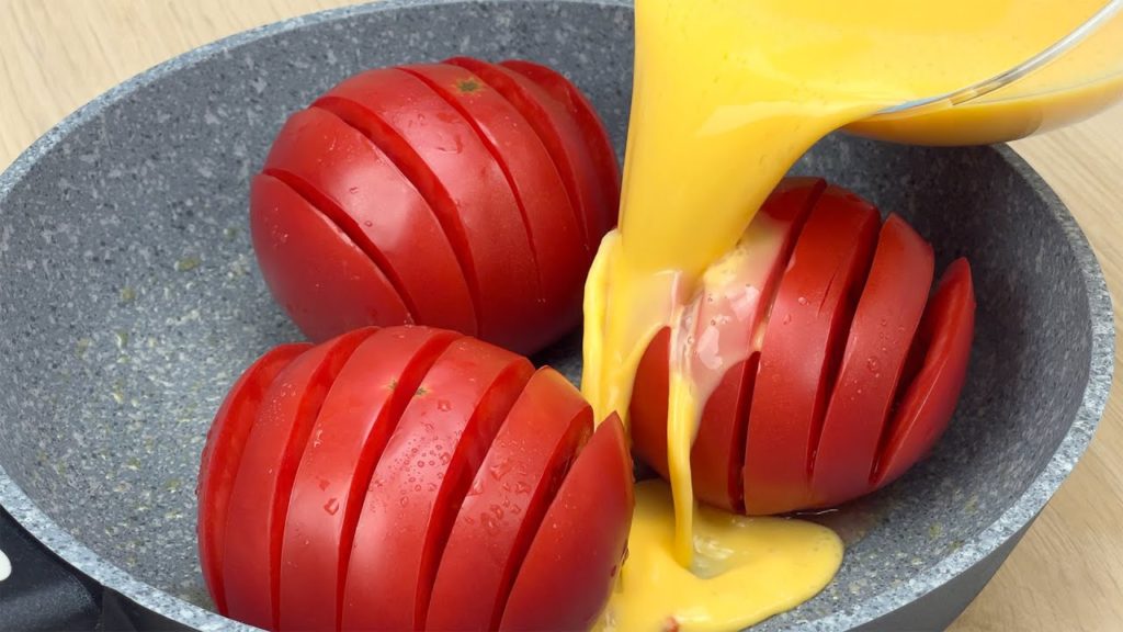 Braten Sie einfach Eier mit Tomaten auf diese Weise und das Ergebnis wird köstlich sein # 152