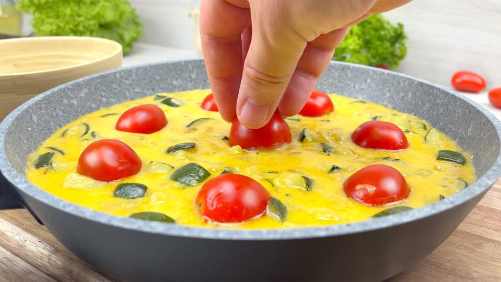 Haben Sie Tomaten, Eier und Zucchini? Schnelles Abendessen aus einfachen Produkten # 153