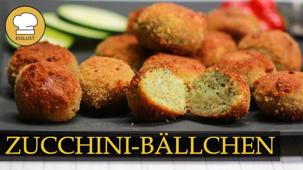 ZUCCHINI-KÄSE-BÄLLCHEN – Fingerfood Zucchini Falafel