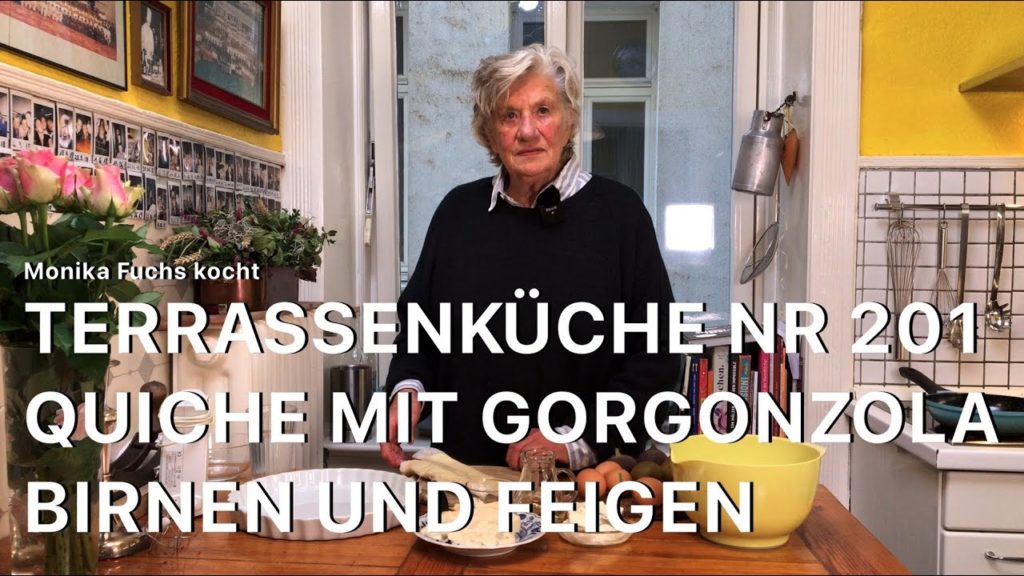Gorgonzola, Birnen, Feigen, Quiche Terrassenküche 201