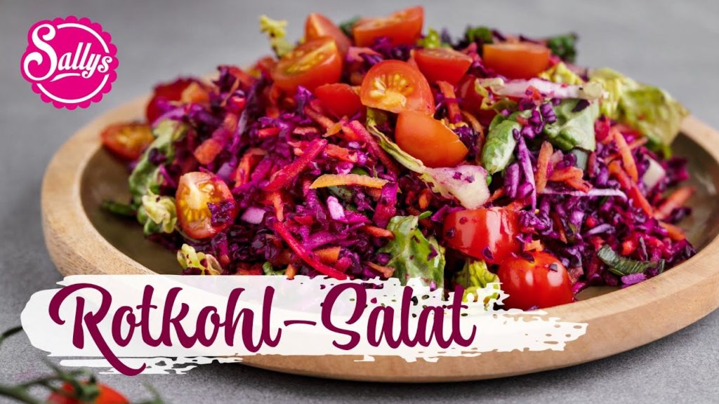 Rotkohl-Salat 😍 red cabbage salad #sallyswelt #easyrecipe