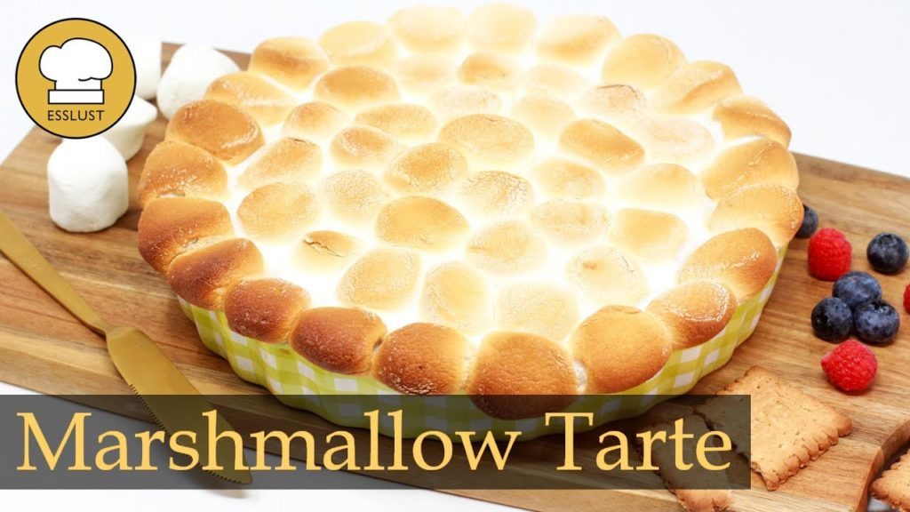 MARSHMALLOW TARTE mit Schokolade – süßer Marshmallow Auflauf