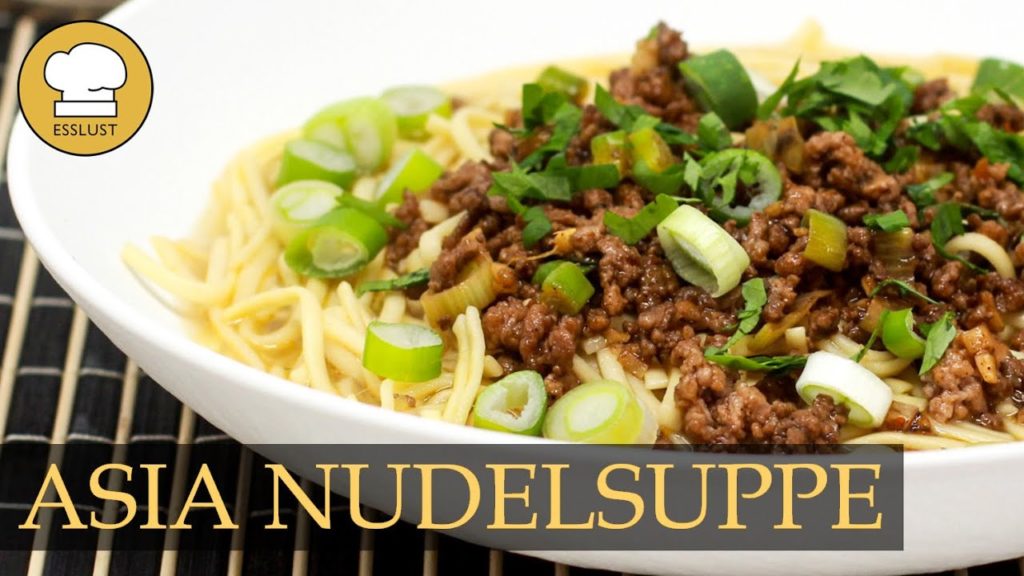 Schnelle ASIA NUDELSUPPE – Dandan Noodles