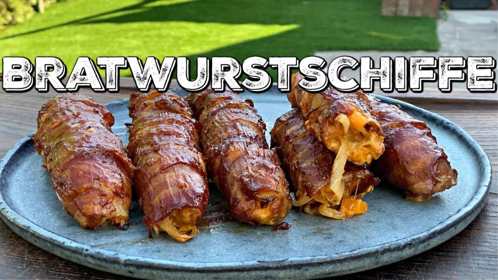 BRATWURSTSCHIFFE – Gefüllte Bratwurst in Bacon
