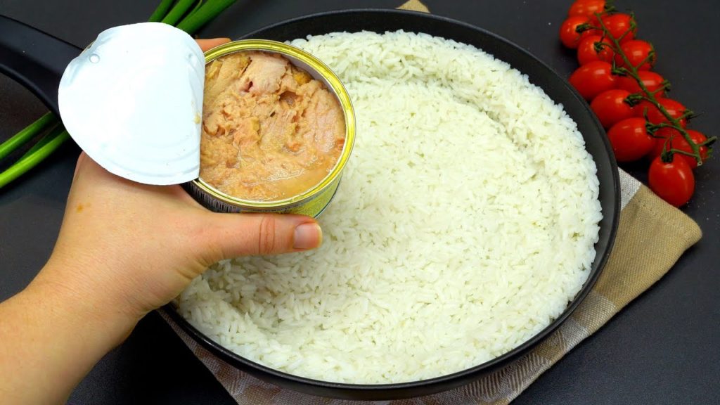 Haben Sie Thunfisch und Reis in Dosen zu Hause? 😋 Einfach, schnell und lecker!