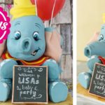 3 D Dumbo Cake / Dumbo Torte / Geburtstagstorte / Baby Torte / Sallys Welt