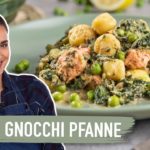 15 Minuten Gnocchi Pfanne mit Lachs und Spinat / Onepot / Sallys Welt