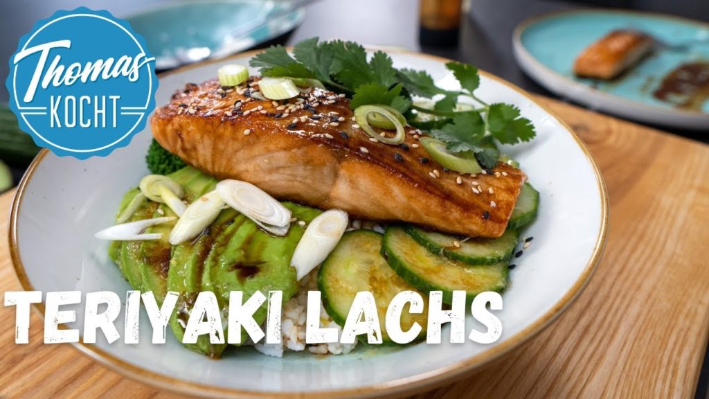 Teriyaki Lachs Bowl – mit selbstgemachter Teriyaki Sauce