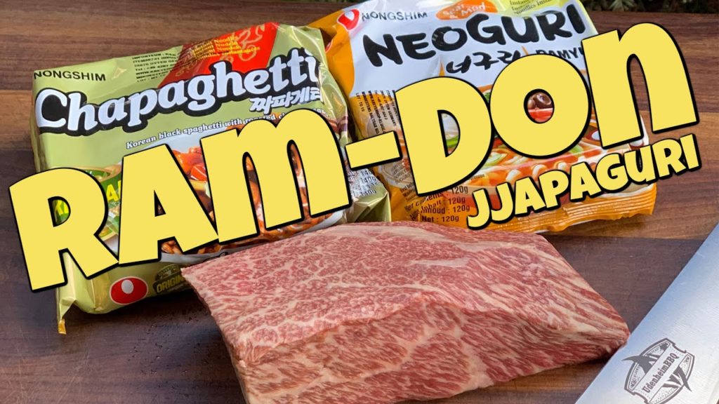 RAM-DON (Jjapaguri mit Steak aus dem Film Parasite) – 쇠고기짜파구리 – Chapaguri