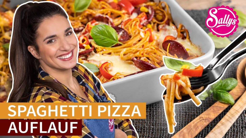 Spaghetti Pizza Auflauf / einfach & lecker / Sallys Welt
