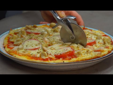 Super Pizza in der Pfanne. 😋 Kochen Sie schneller und einfacher als bestellen