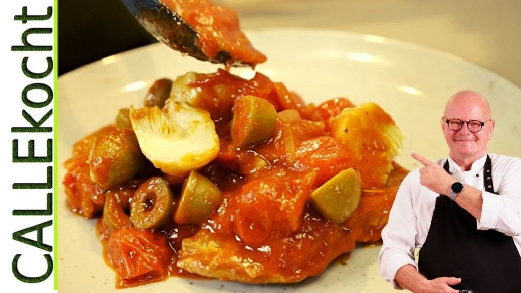 Steaks in Tomatensoße. Das schnelle mediterrane Pfannengericht