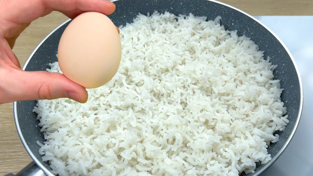 Hast du Reis und Eier zu Hause? Super leckeres einfaches Rezept. Schnelles Abendessen.