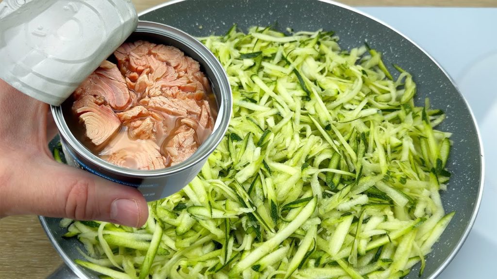 Hast du Zucchini und Thunfischkonserven zu Hause?😋 Einfache Rezepte und sehr leckere