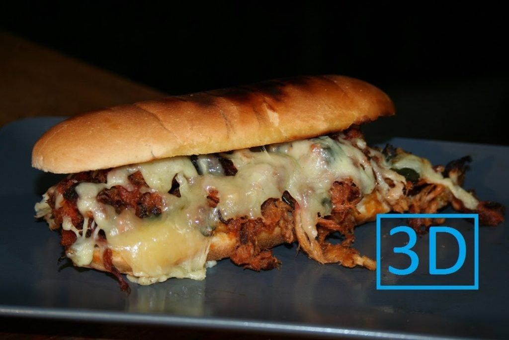 Quick ´n dirty Pulled Pork Sandwich vom Weber Go Anywhere (3D Version)