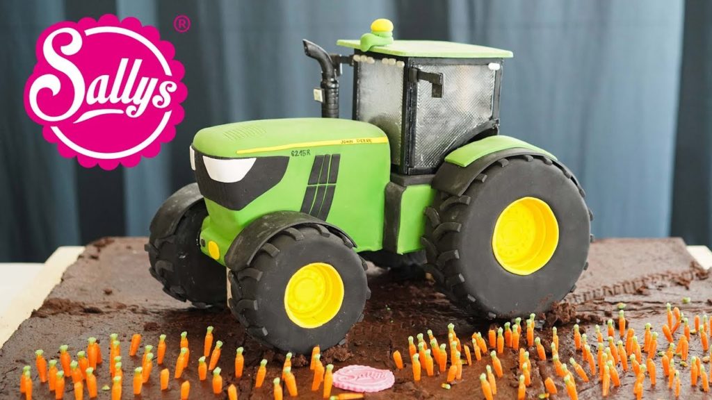John Deere Traktor Torte 3D / 3D Cake / Sallys Welt