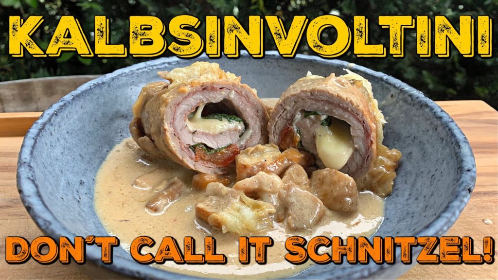 INVOLTINI AL FORNO – gefüllte Kalbsschnitzel in Steinpilzsauce – UNFASSBAR LECKER!