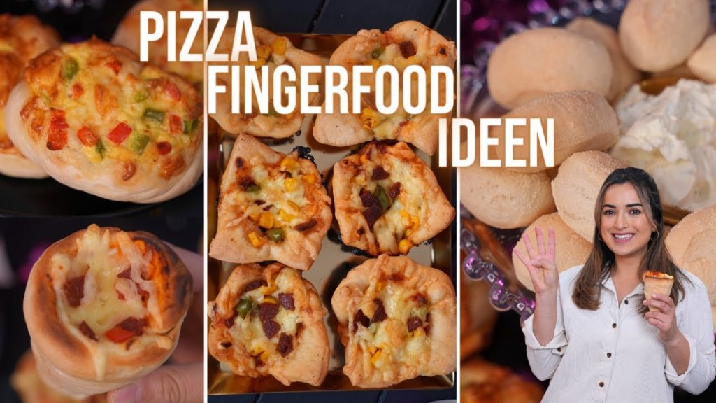SILVESTER 🎉 4 schnelle Pizza Fingerfood Ideen aus nur 1 Teig 😍