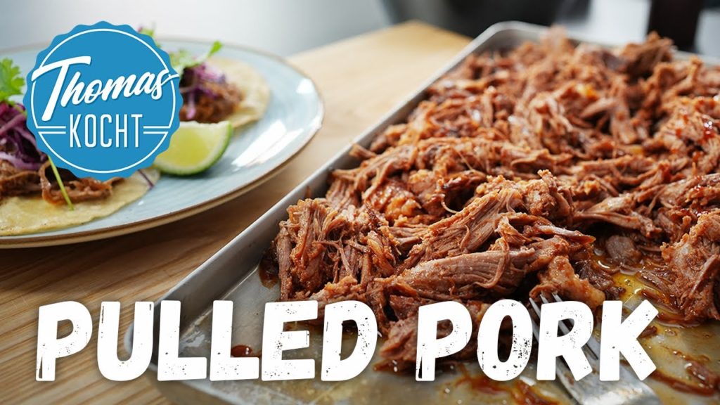Saftiges Pulled Pork im Backofen ohne Grill oder Smoker mit Coleslaw