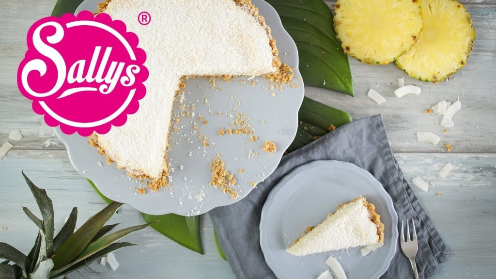 10 Minuten Ananas Kokos Pie / Last Minute Dessert / No Bake / Sallys Welt