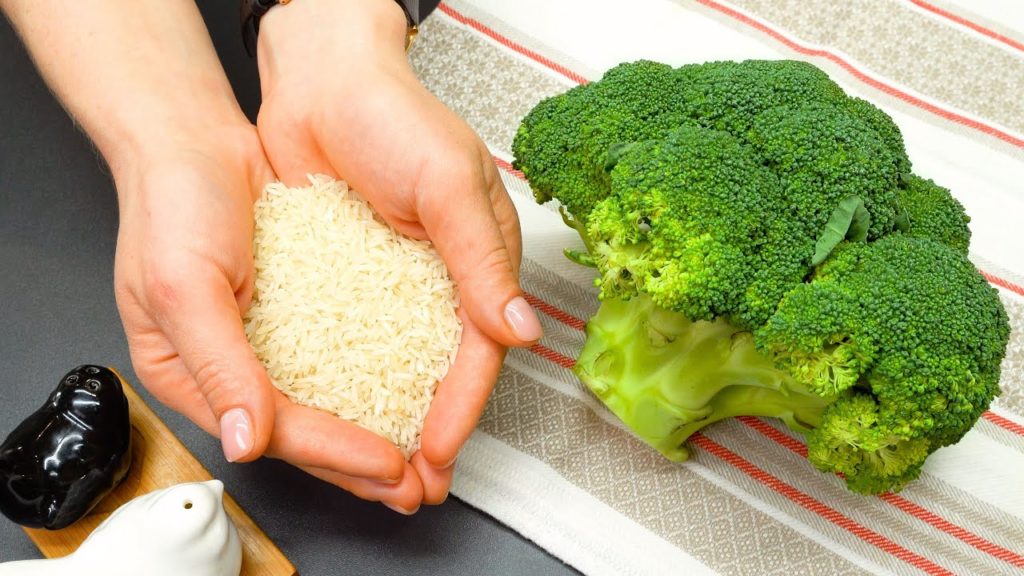 Ich mache jedes Wochenende Brokkoli und Reis so! Rezept für leckeren Reis und Gemüse.
