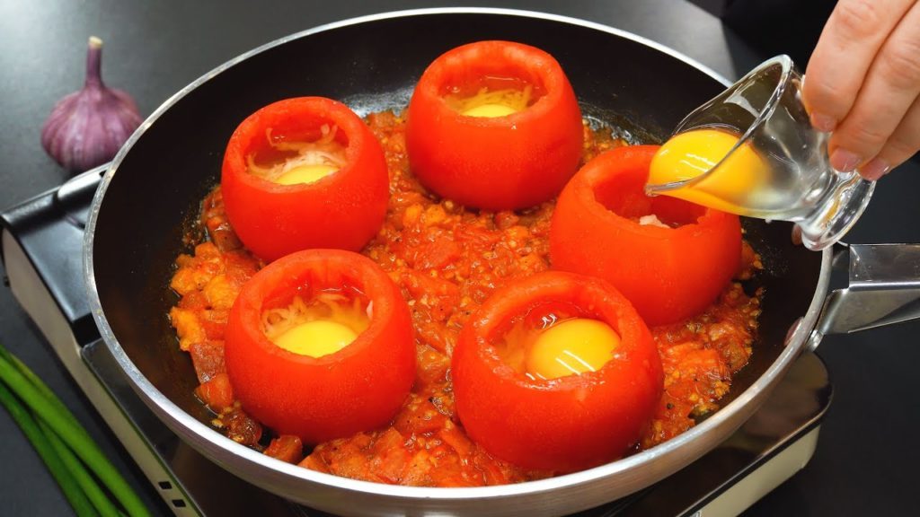 Hast du Tomaten und Eier. ❓❓ Günstiges und leckeres Rezept!
