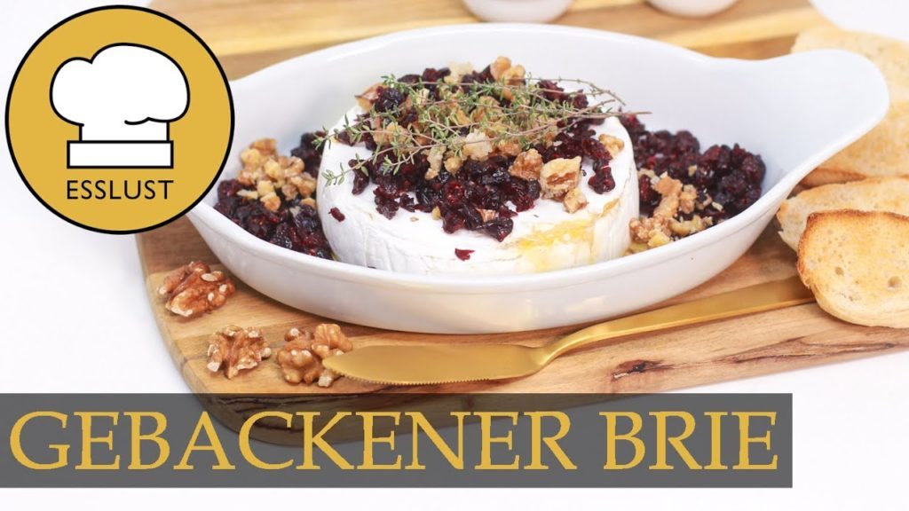 GEBACKENER BRIE mit Cranberries und Walnüssen – ein köstlicher OFENKÄSE