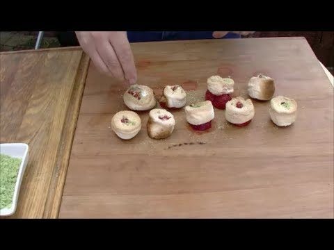 Folge 068: Erdbeeren im Marshmallow-Mantel mit Minz-Zucker (3D Version)