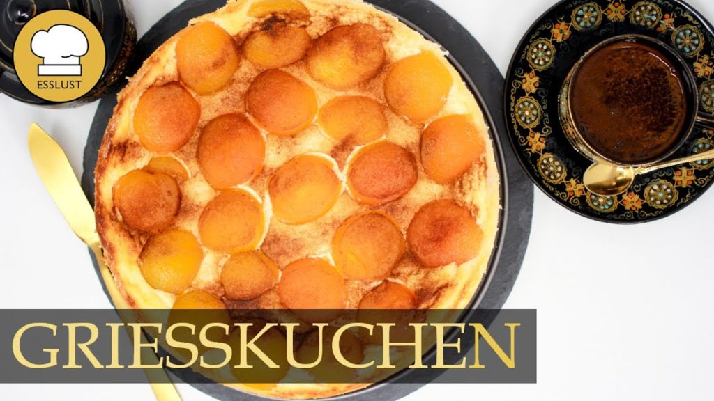 GRIESSKUCHEN mit Aprikosen und Zimt – köstlich und ruck zuck im Ofen