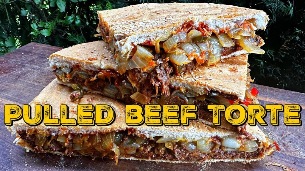 PULLED BEEF TORTE – Der schnelle Snack vom Grill