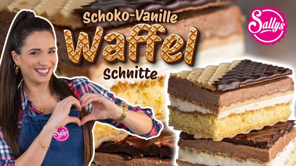 Schoko-Vanille WAFFEL-SCHNITTE / so fluffy & so crunchy