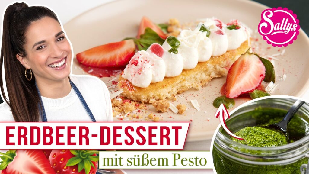 Kokostörtchen mit Erdbeeren & süßem Pesto – das perfekte Muttertags-Dessert