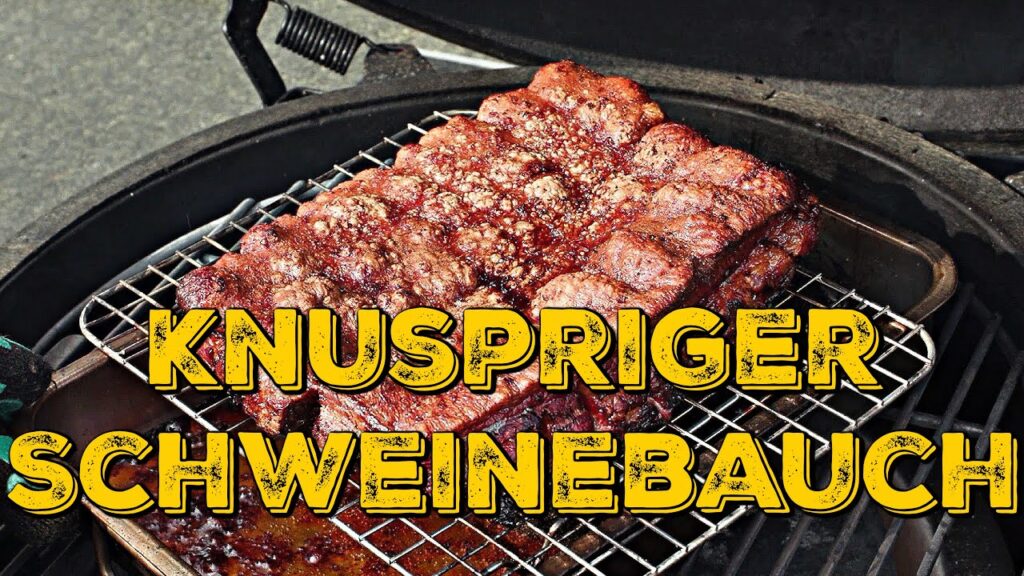 KNUSPRIGER SCHWEINEBAUCH VOM GRILL – Hier kracht es gewaltig!