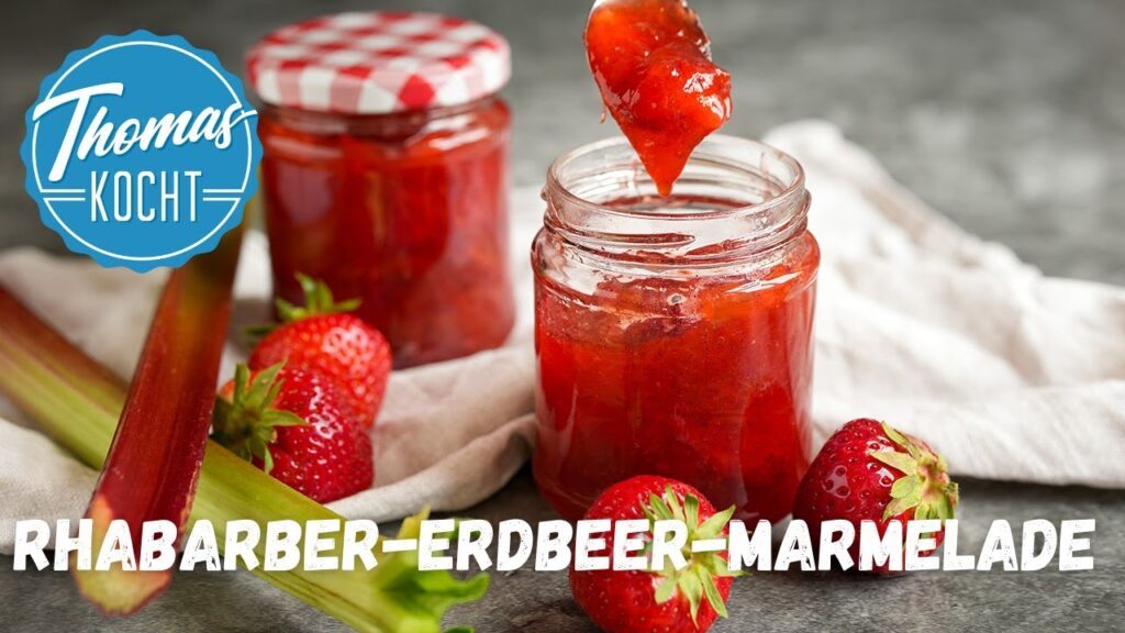 Rhabarber-Erdbeer-Marmelade selber machen