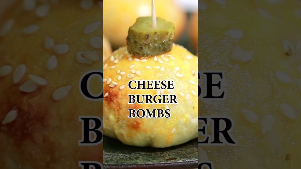 CHEESEBURGER BOMBS – Fingerfood und Partysnack #shorts