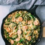 Rezept: Broccolini, Hühnerwurst und Orzo-Pfanne