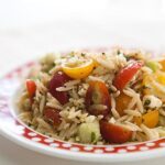 Orzo-Salat mit Kirschtomaten