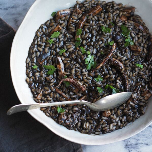 Tintenfisch-Tinten-Risotto (Risotto al Nero di Seppia)