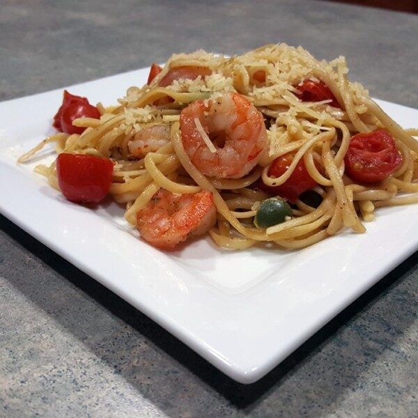 Pasta mit Jalapeño-Garnelen